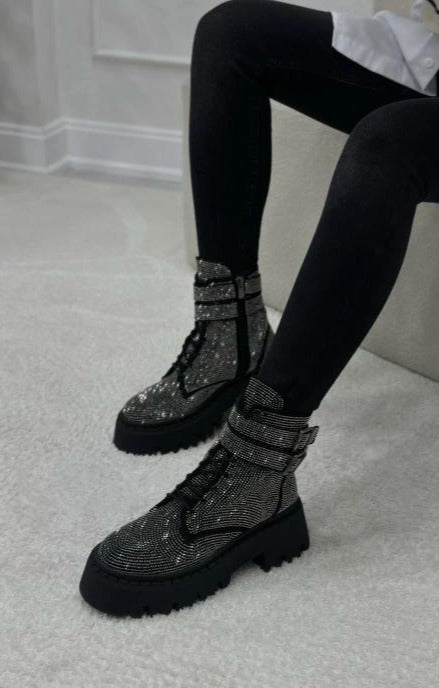 Stone Embroidered Postal Boots – ichicology