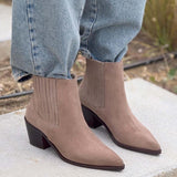 Pointed Toe Block Heel Vintage Western Boots