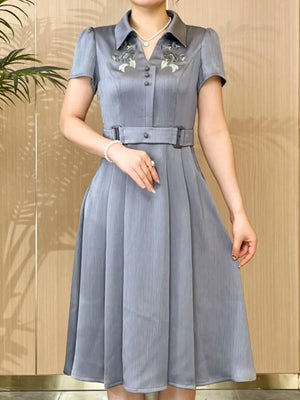 Women's Elegant Short Sleeve Dress