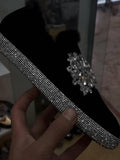 Hot Selling Shiny Rhinestone Warm Shoes