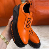 Thick Sole Contrast Casual Shoes