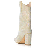 Multi Rhinestone Women's Western Boots