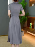 Women's Elegant Short Sleeve Dress