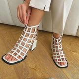 Block Heel Gladiator Sandals