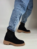 Women's Contrast Knitted Stretch Boots