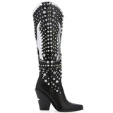 Women's Rhinestone Embroidered Western Boots