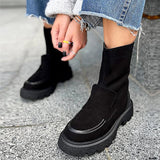 Women's Matte Suede Warm Boots