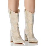 Multi Rhinestone Women's Western Boots