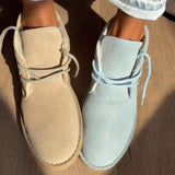 Women's Lace-up Soft Sole Suede Desert Boots