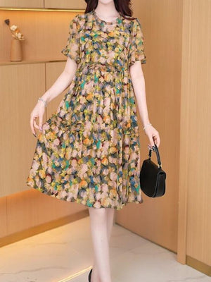 Women's Printed Casual Cute Dress