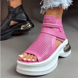 Comfortable Leather Hollow Mesh Sandals