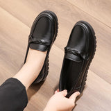 Genuine Leather Soft Sole Flat Shoes