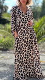 Leopard Print Maxi Dress