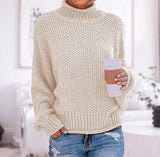 Basic Plain Long Sleeve Sweater