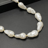 French Vintage Irregular Baroque Pearl Necklace
