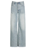 High waist wide legged jeans