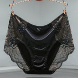 Ladies Embroidered Lace Ice Silk Panties