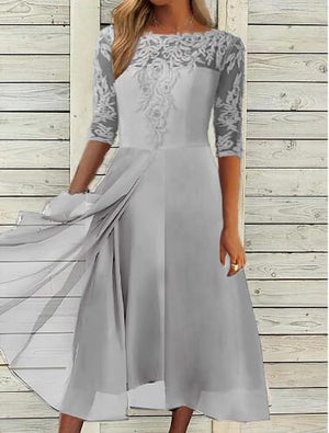 Lace Medium Sleeve Dress