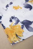 Groovy Floral Print Short Sleeve Top