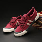 Two bars casual canvas shoes