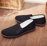Men's Casual Canvas Breathable Loafers Daily Walking Shoes