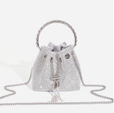 Shiny Bucket Bag With A Slant